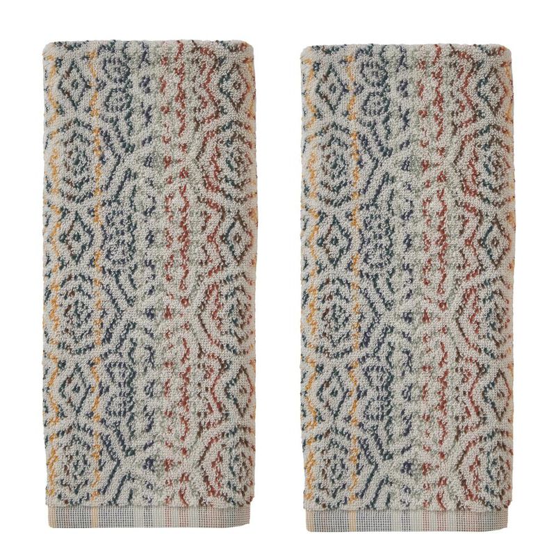 SKL Home Rhapsody Hand Towels - Set of 2 - 16x26", Spice image number 1
