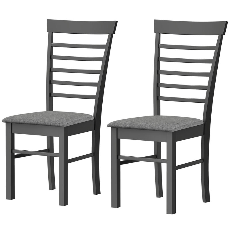 Hivvago Upholstered Kitchen Chairs Set of 2 with Wooden Frame image number 0