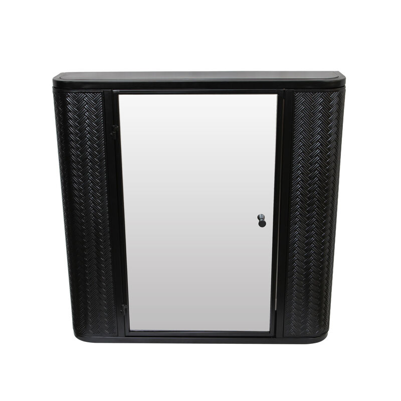 ELEMENT ACE Wall-Mounted Bathroom Cabinet with Mirror Metal Framed Door Medicine Cabinet Inner Shelves Storage Modern Farmhouse Style image number 8