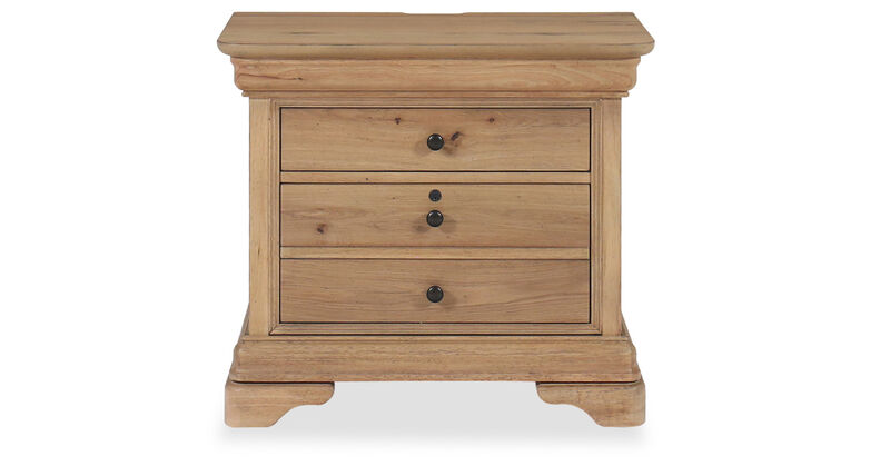 Chateau Philippe 3-Drawer Nightstand image number 0