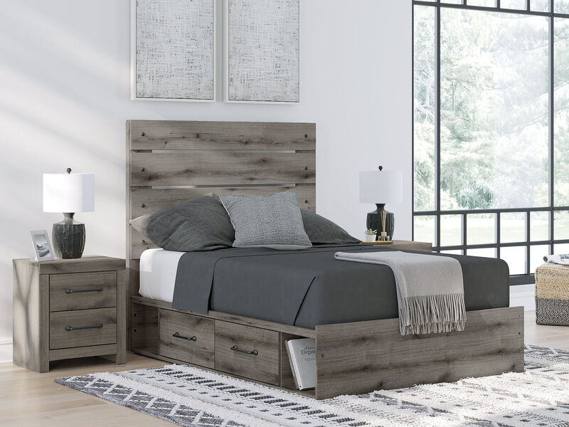 Urbanoore Full Panel Bed with Storage