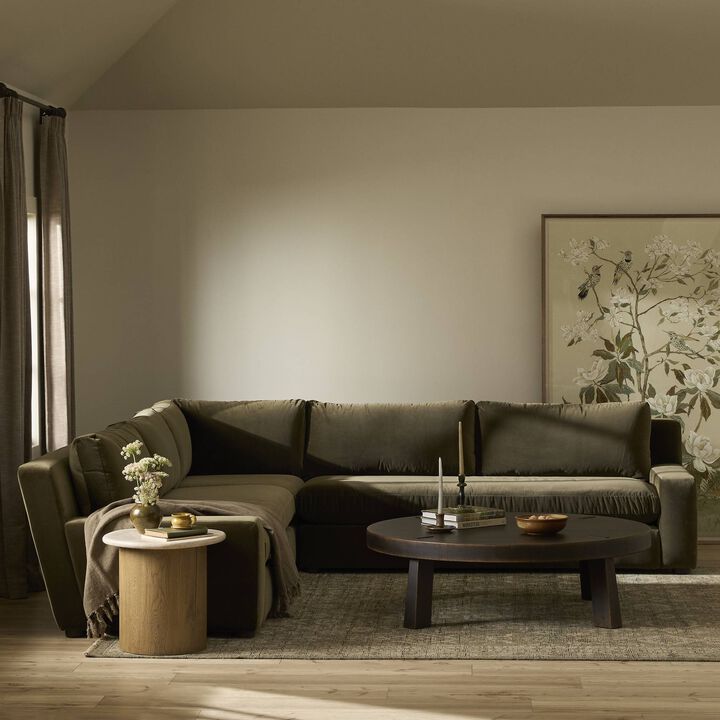 Yelena Surrey Olive 3-Piece Sectional