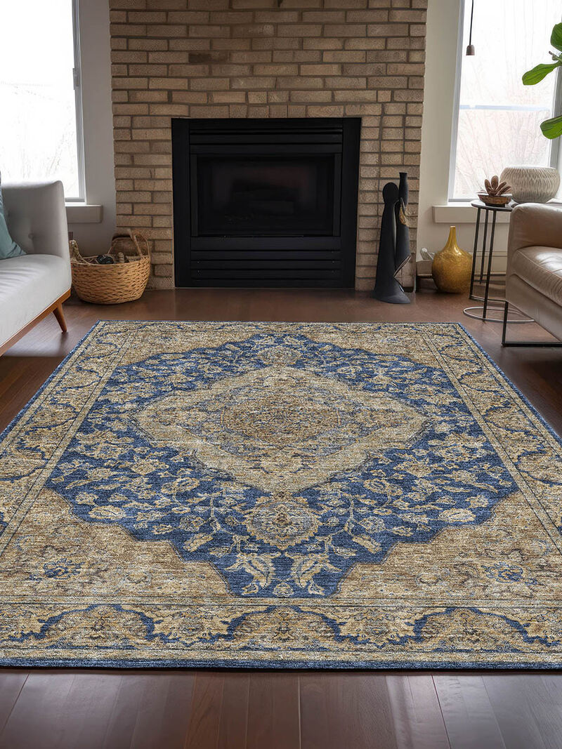 Hatay HY3 Navy 3' x 5' Rug