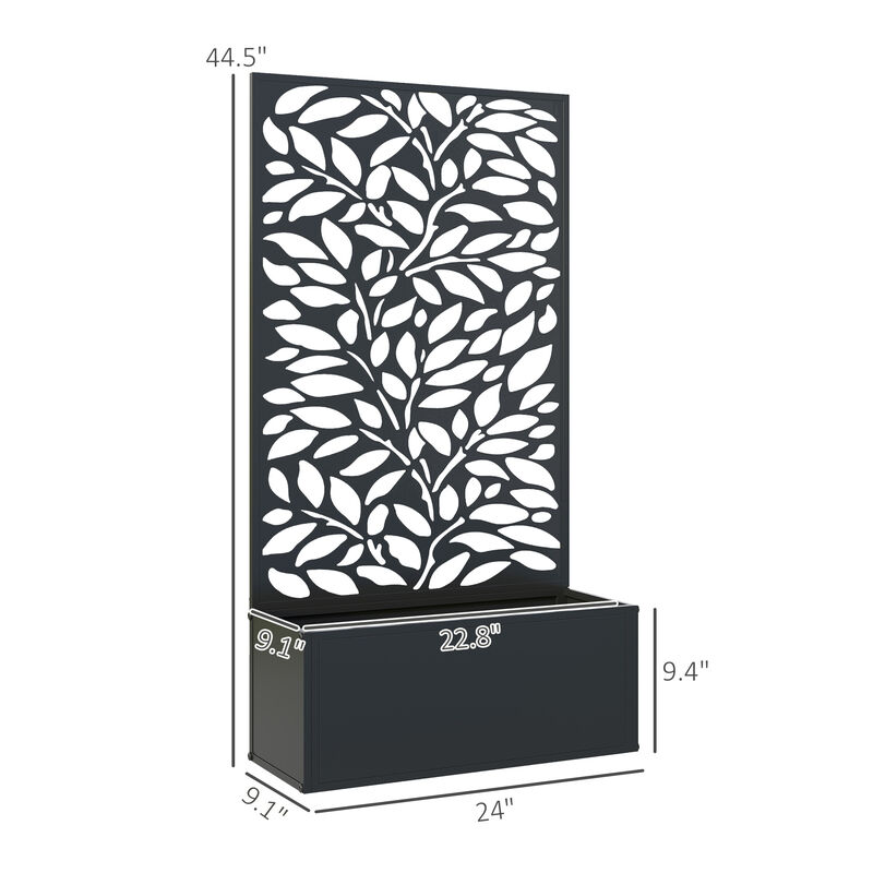 Hivvago Wall-Mountable Garden Planter with Trellis image number 2