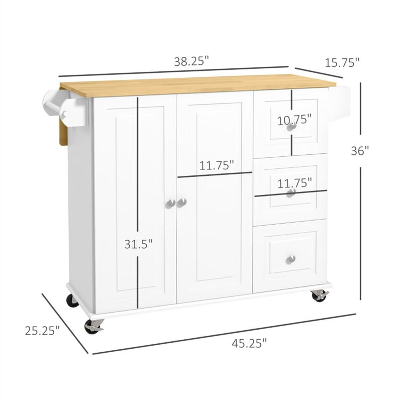 Freestanding Kitchen Island with Adjustable Shelves &ndash; Pantry Organizer image number 2