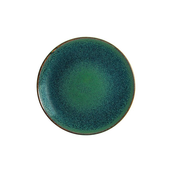 Mar dia.12" Round Blue Vitrified Plate (Set of 4)