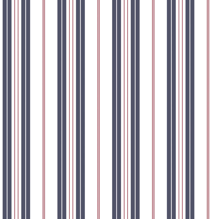 Deauville 2 Two Colour Stripe Blue Wallpaper G23064
