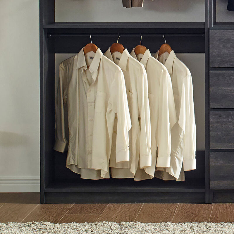 Prosper Gray Freestanding Walk in Wood Closet System