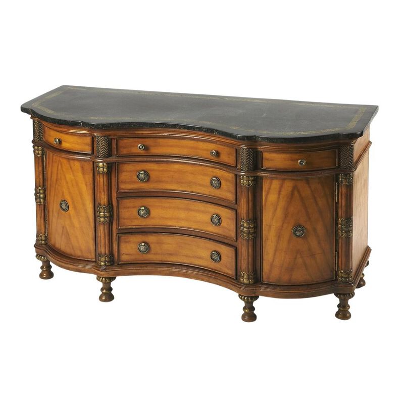 Butler Specialty Alberto Fossil Stone 53"W Sideboard, Multi-Color image number 0
