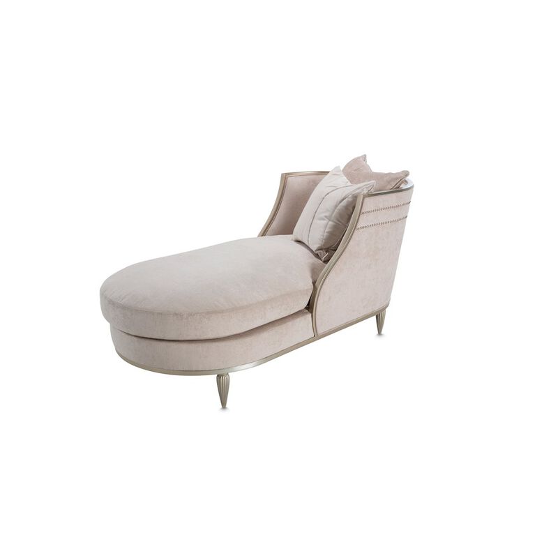 Michael Amini London Place Chaise - Parchment