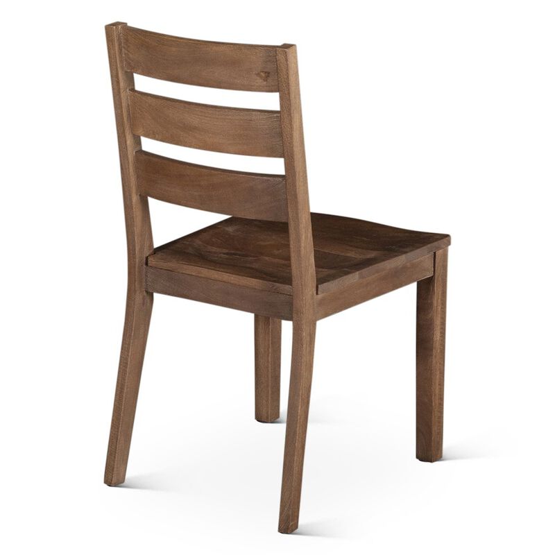World Interiors Calabasas Ladder Back Dining Chair in Toffee Nut image number 2