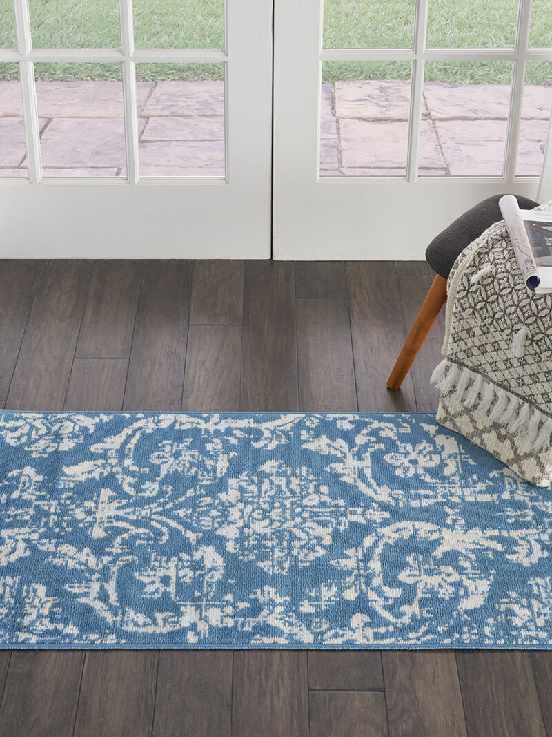 Jubilant JUB09 Blue 2'3" x 7'3" Rug