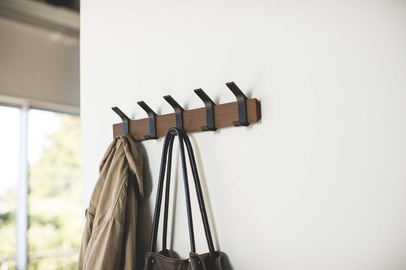 Wall-Mounted Coat Hanger - Steel & Wood