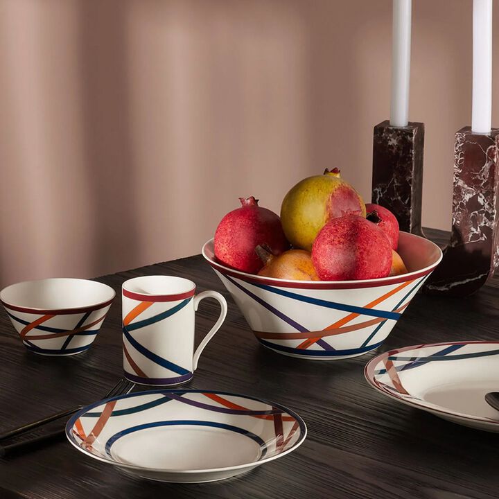 Fruit Bowls NASTRI MULTICOLOR Set of 2, diam. 5.04", H 2.48"