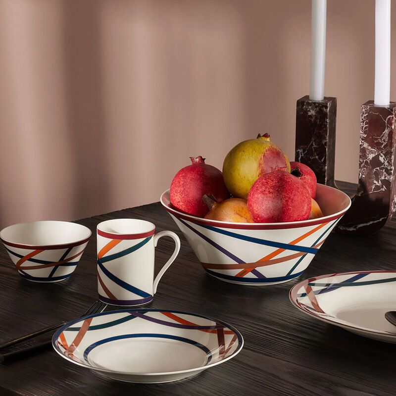 Fruit Bowls NASTRI MULTICOLOR Set of 2, diam. 5.04", H 2.48" image number 1