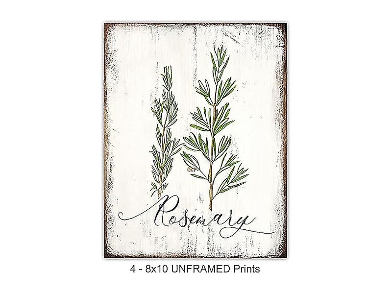 Botanical Herbs Spices Kitchen Decor Dining Larousse Gastronomique Wall Art Cafe image number 2