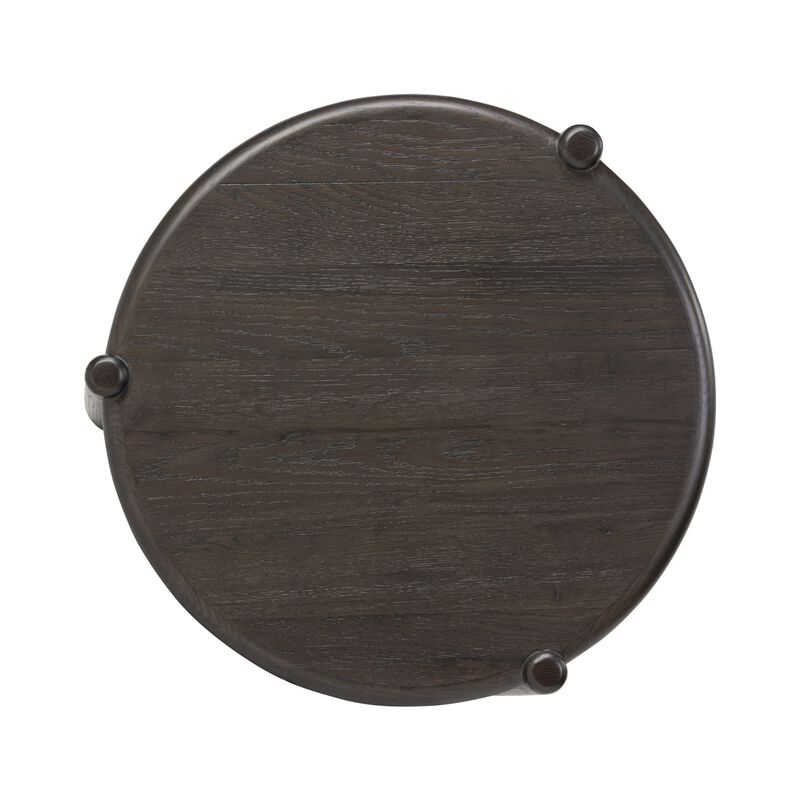 Salvador Cracked Smoked Black End Table