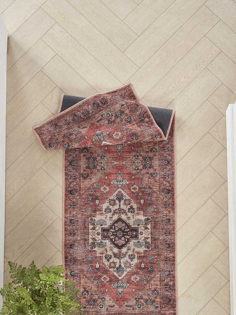 Grand Washables GRW03 Rust/Multicolor 2' x 6' Rug
