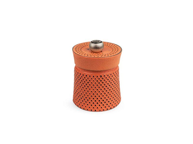 Bali FONTE Cast Iron Pepper Mill, 8cm/3 In Orange image number 0
