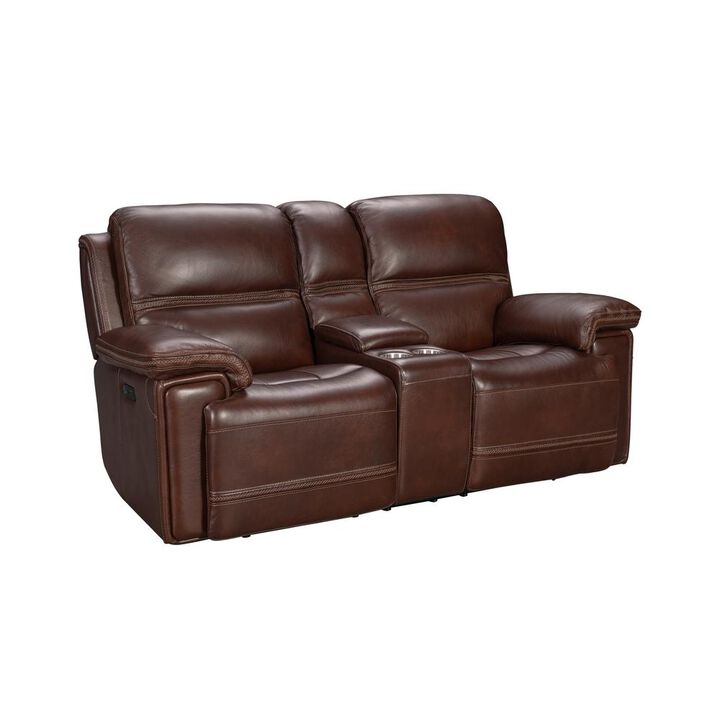 Barcalounger Sedrick Power Reclining Console Loveseat Power Head Rests