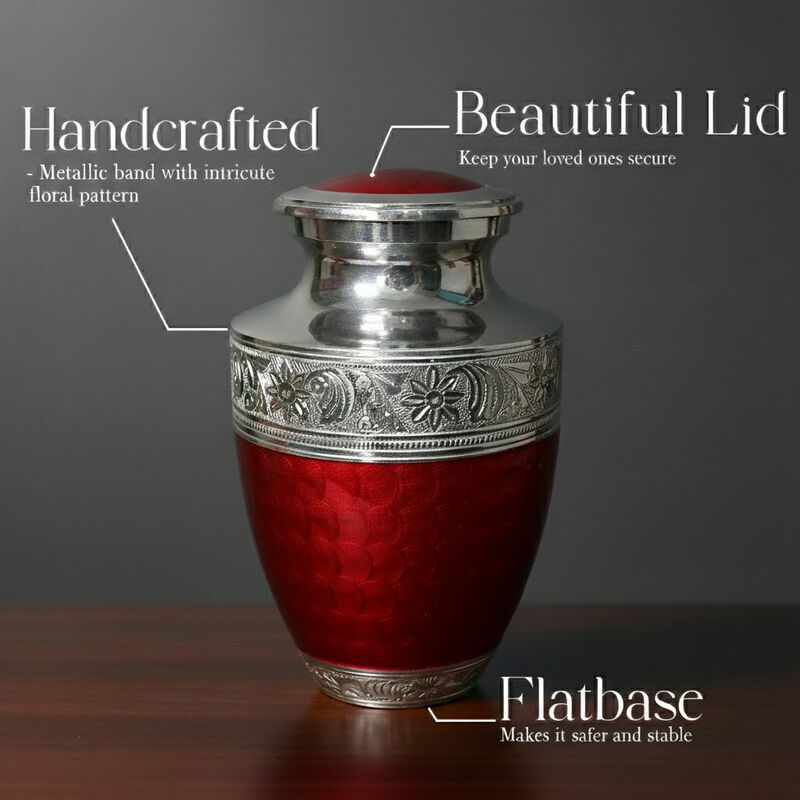 Engraved Memorial Urn with Textured image number 4