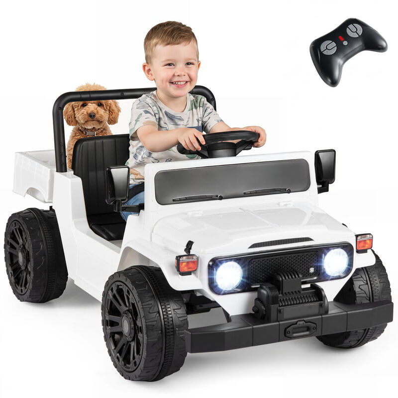 Kids Ride On Truck 12V Electric Vehicle with Dump Bed and Music for Backyard image number 3