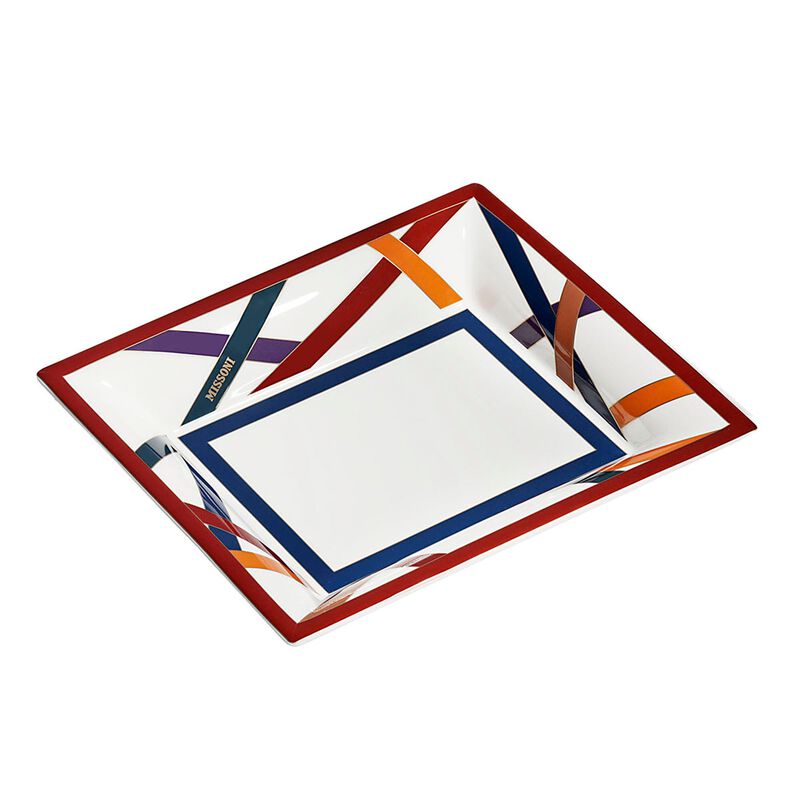 Tray NASTRI MULTICOLOR, L 10.83" &times; W 9.17" &times; H 2.13" image number 1