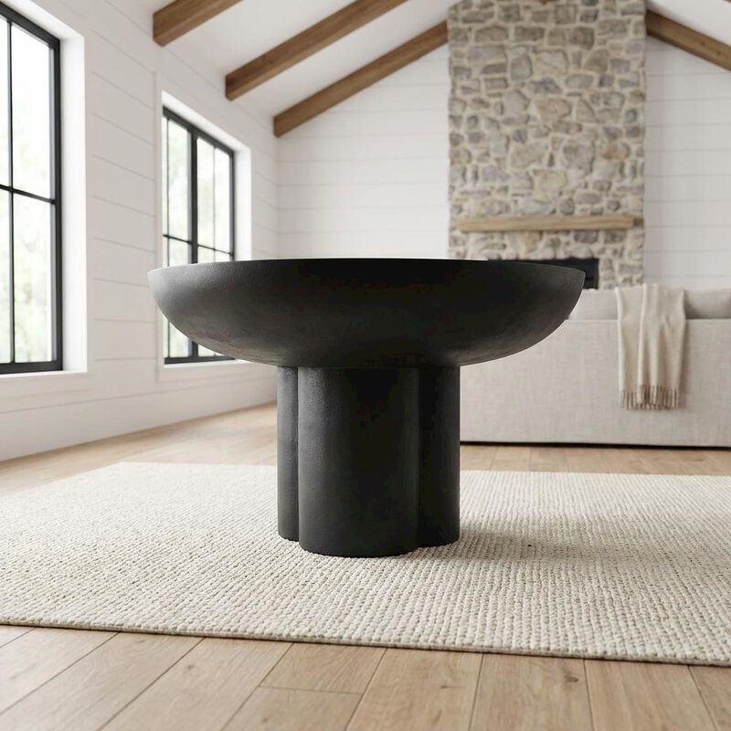 Concrete Coffee Table with Durable Round Top and Modern Design image number 3