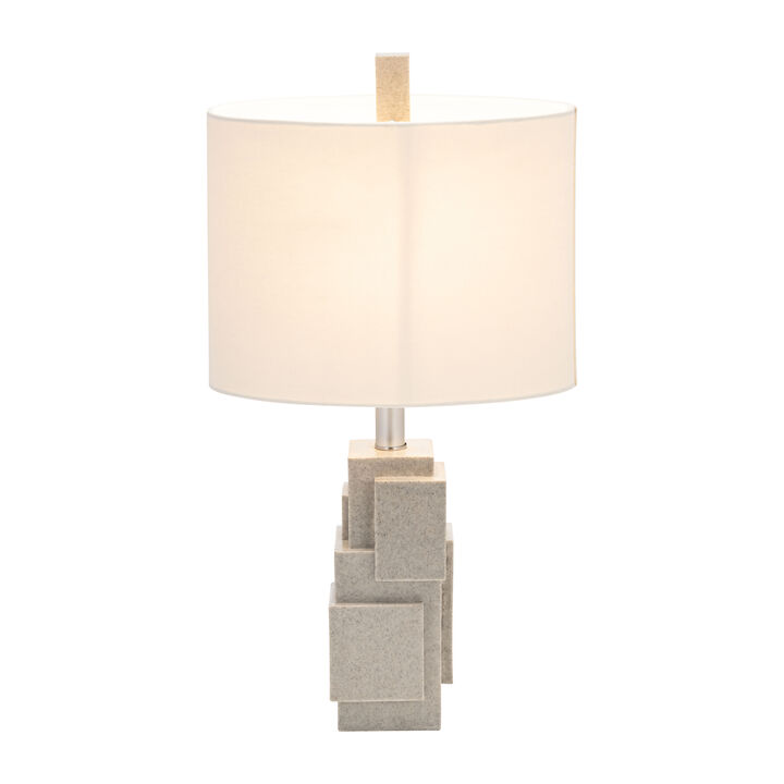 Resin 22" Blocks Table Lamp
