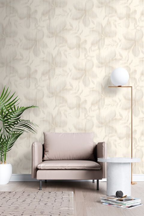 Vellum Leaf Wallpaper