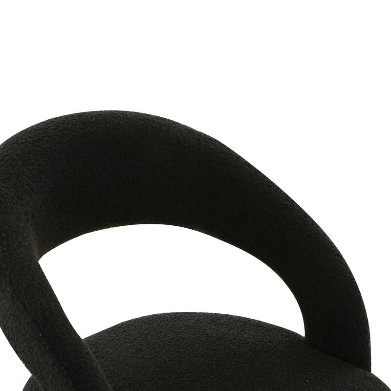Rocco Black Boucle Dining Chair image number 4