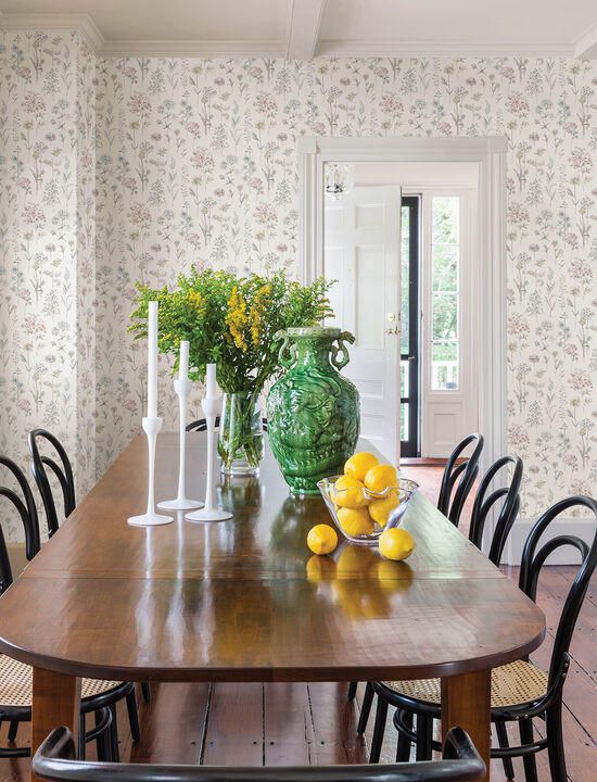 Bergamot Pastel Wildflower Wallpaper