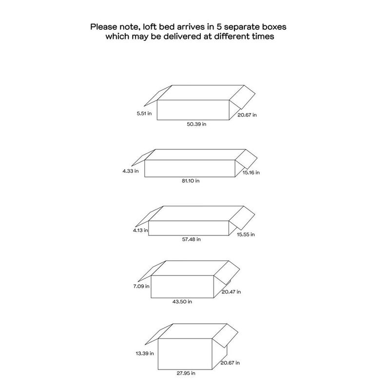 Coaster Co. of America Millie Twin Workstation Loft Bed White