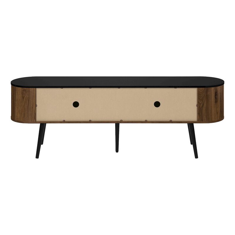 Contemporary Tv Stand in Black,Brown color