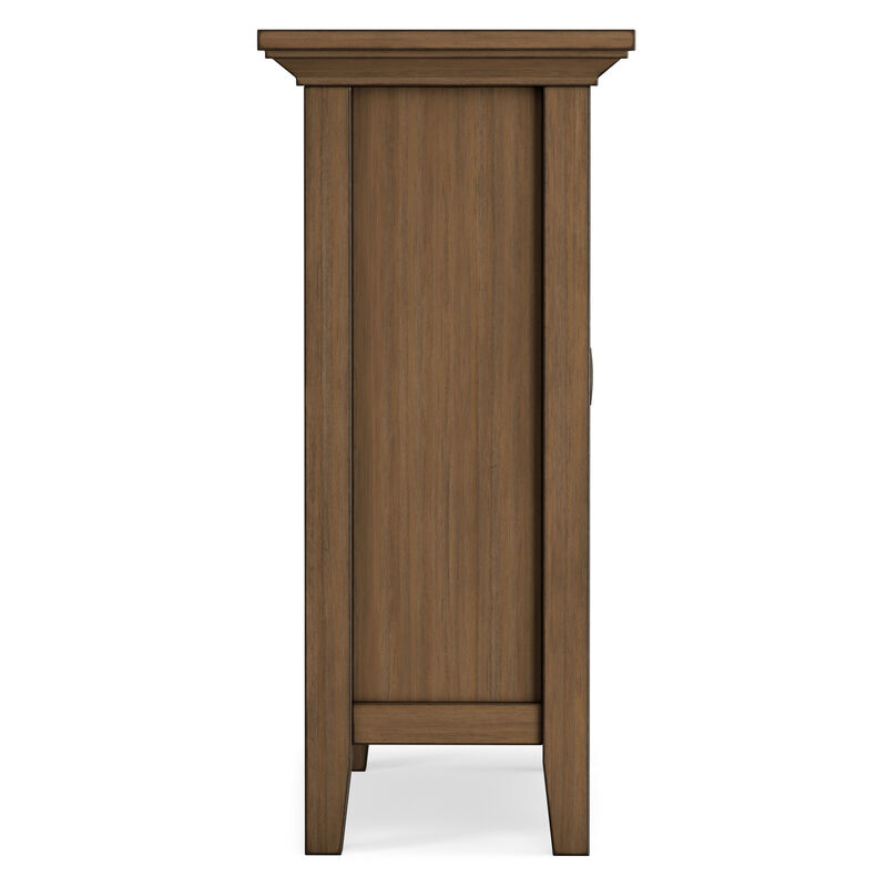Redmond SOLID WOOD 32 inch Wide Transitional Low Storage Cabinet in Rustic Natural Aged Brown image number 5