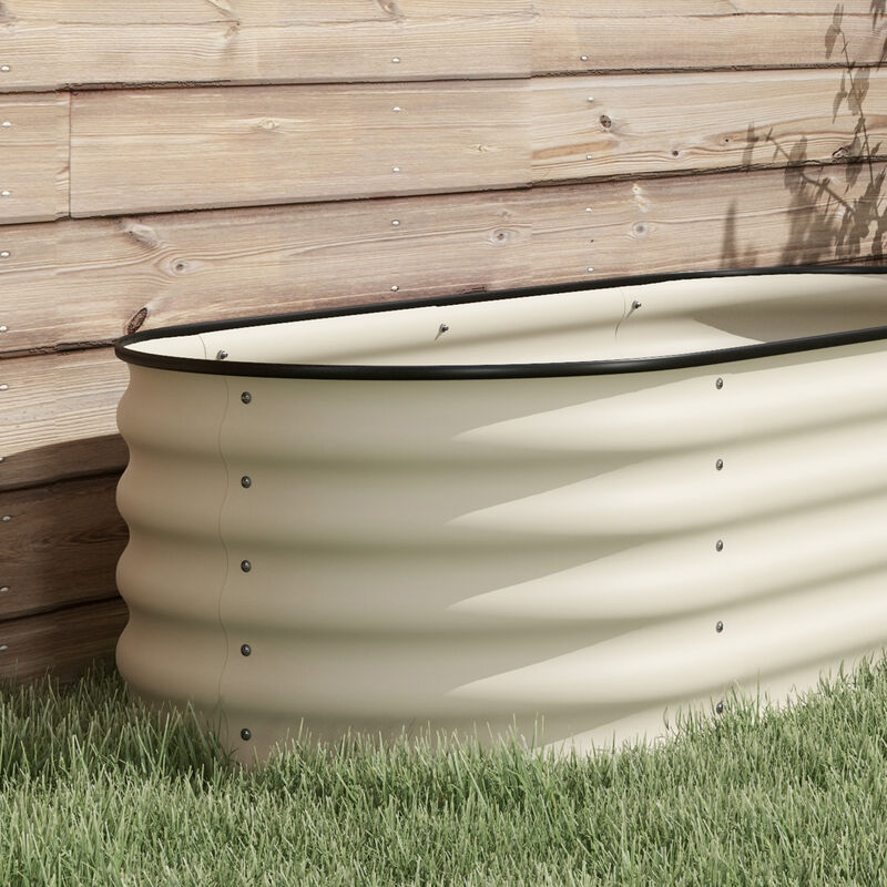 Hivvago Raised Metal Garden Bed with Safety Edges image number 7