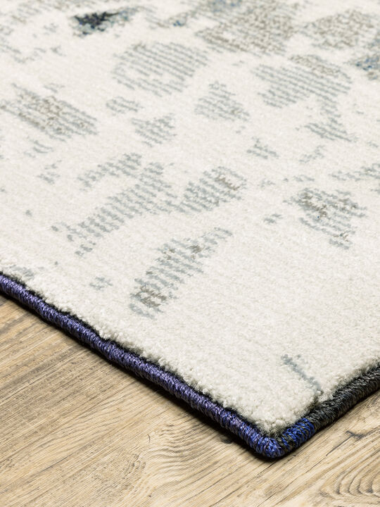 Evolution 1'10" x 3'2" Blue Rug
