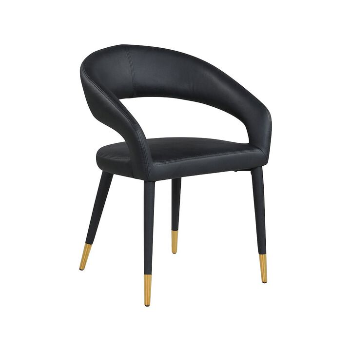 Meridian Furniture Destiny Black Vegan Leather Dining Chair
