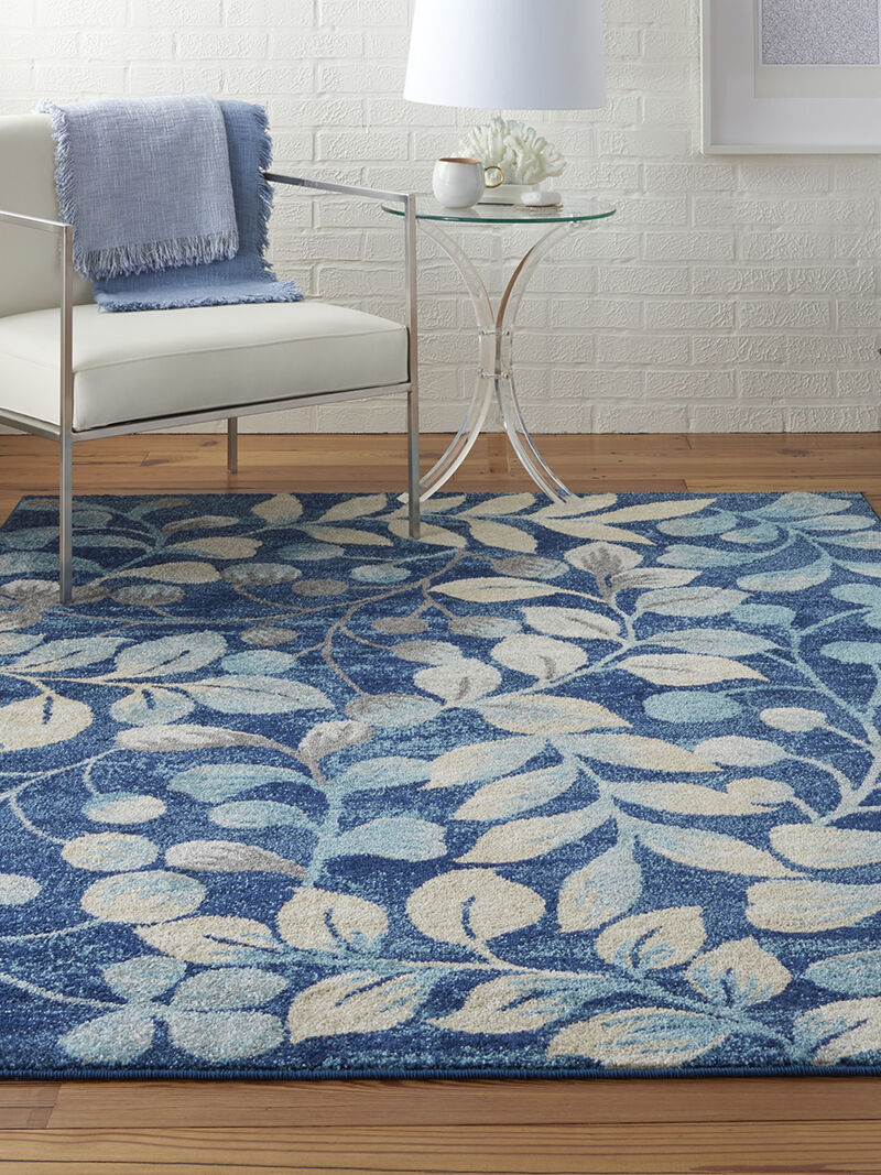 Tranquil TRA03 Navy 5'3" x 7'3" Rug image number 7
