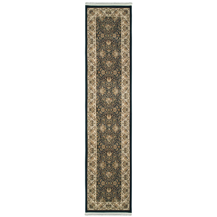 HomeRoots Oriental Runner Rug With Fringe