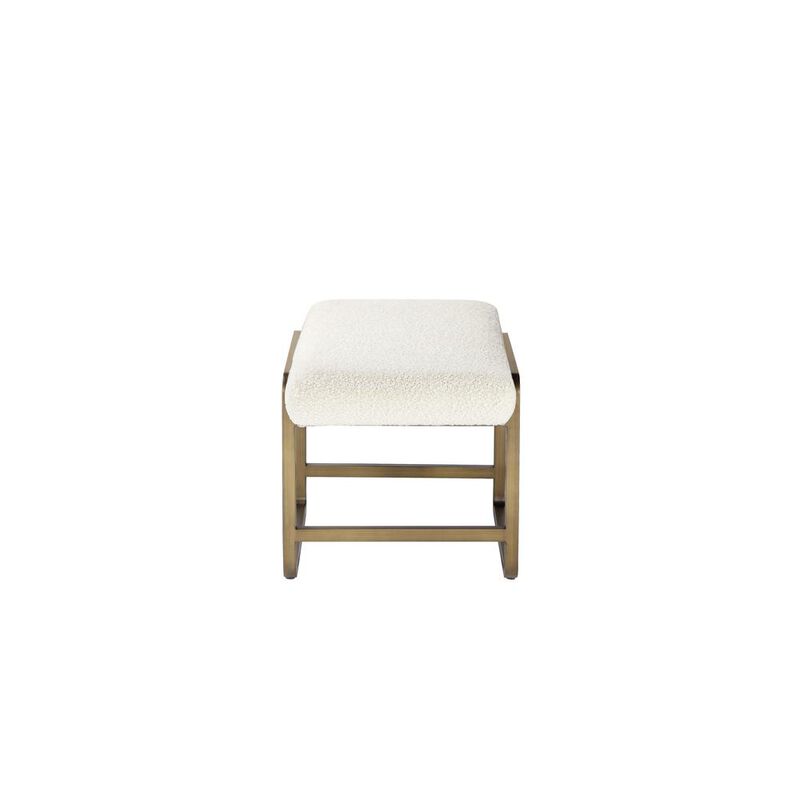 Eden Stool Brass Ivory
