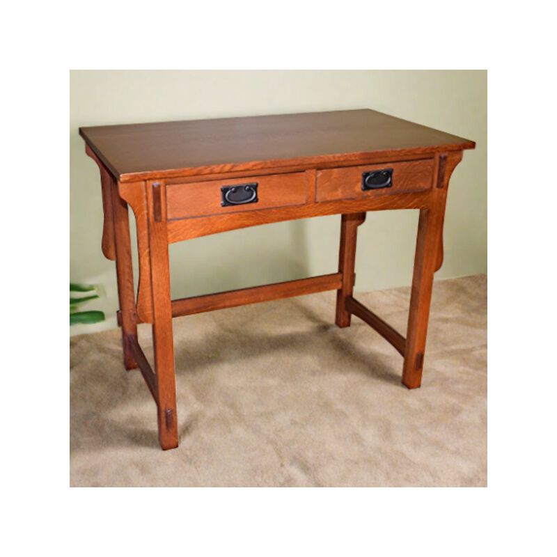 Crafters and Weavers Mission Quarter Sawn Oak Writing Desk - MC