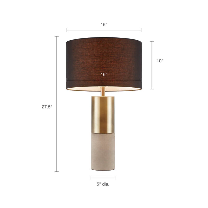 Streamdale Fulton Concrete Table Lamp