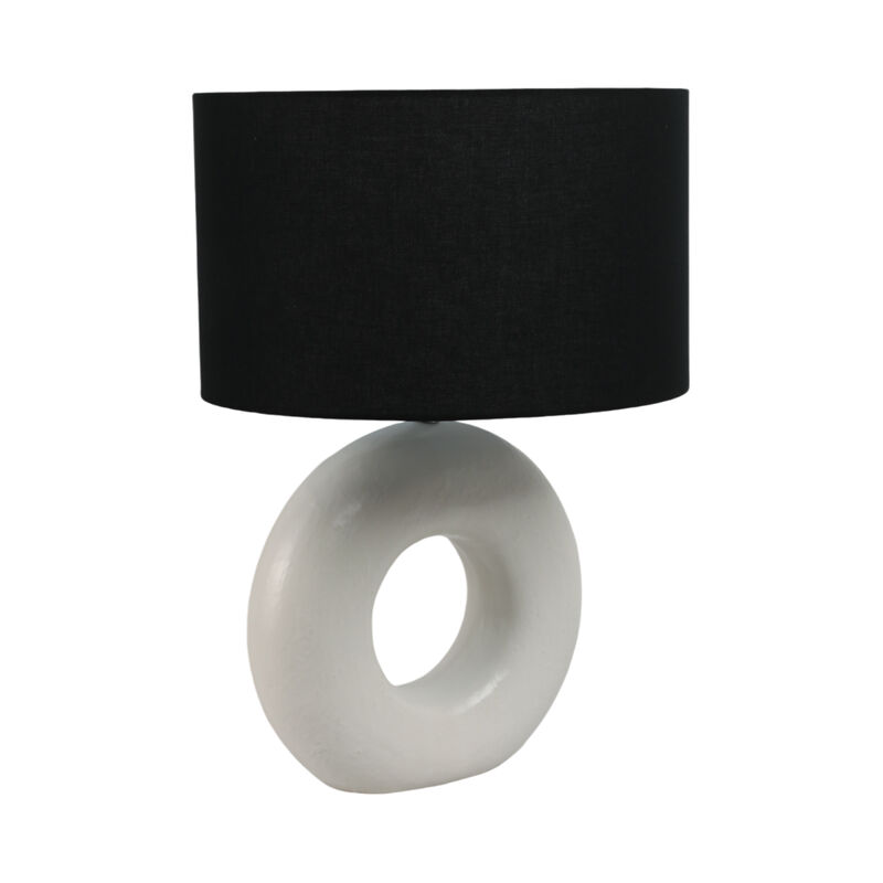 26" Textured Round Table Lamp image number 1