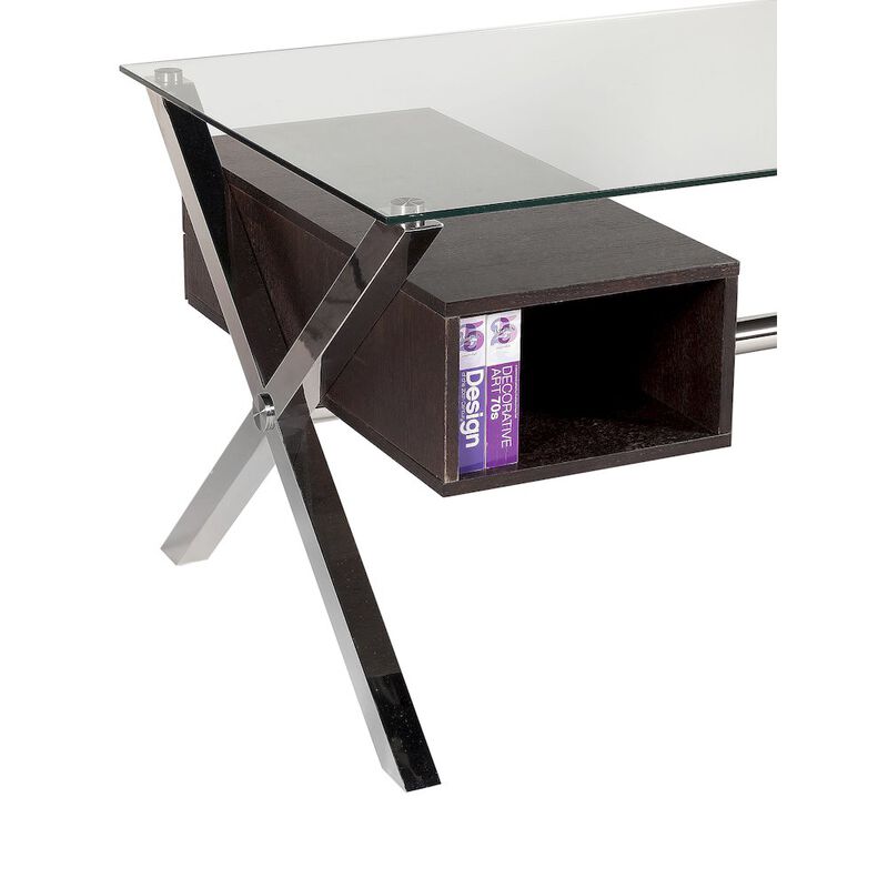 Pangea Home Beverli Desk Large Espresso