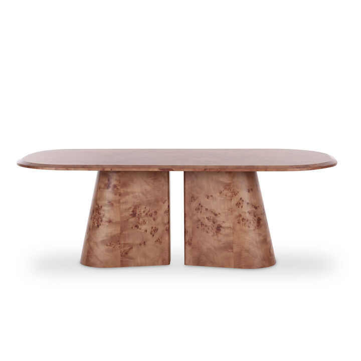 Gladyss Honey Burl Dining Table