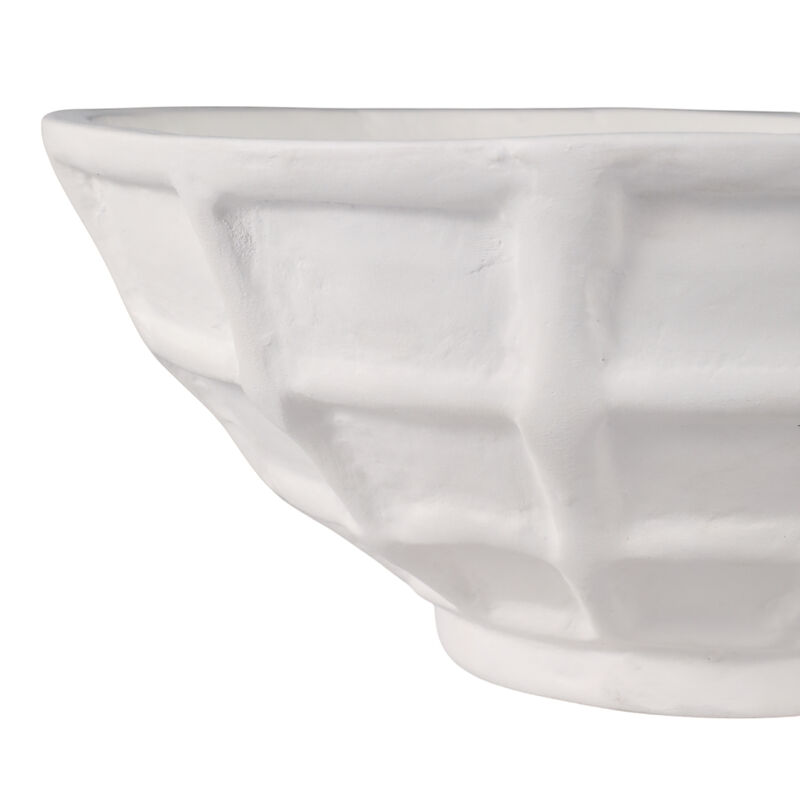 Windowpane Paper Mache Bowl image number 4