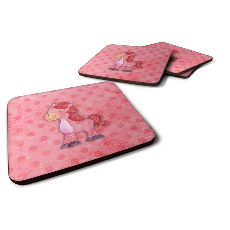 Caroline's Treasures Polkadot Horse Watercolor Decorative coasters, 3.5, Multicolor