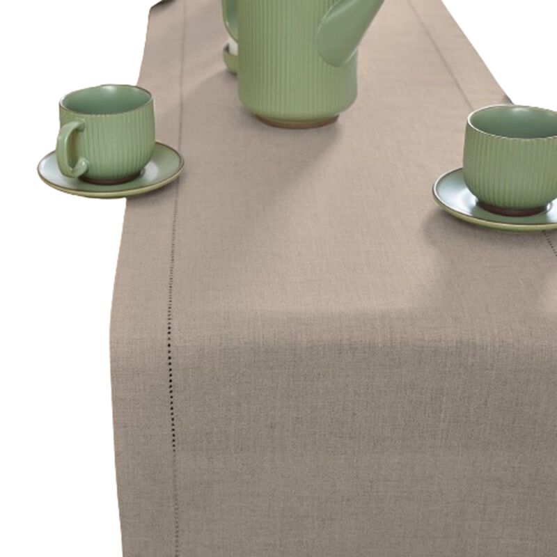 Christmas Linen Table Runner - Medium Weight Hemstitch, Solino Home