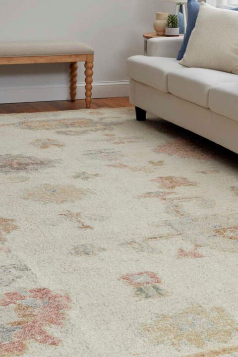 Grafton 69FLF Ivory/Multi 5'6" x 8'6" Rug